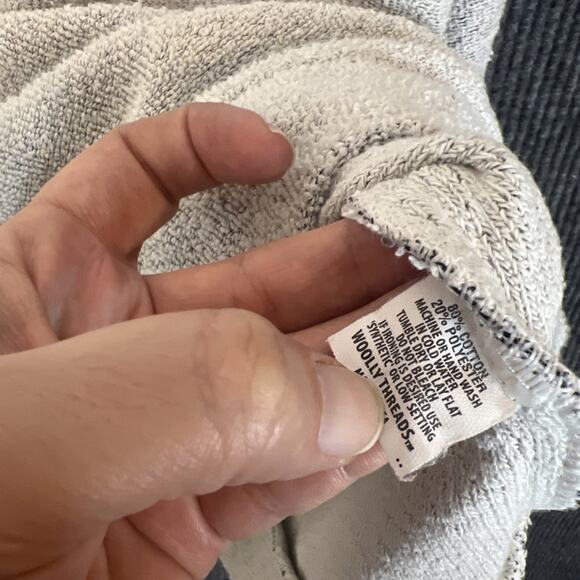 Wooly Threads Womens Pullover Textured Sweatshirt Size Medium Gray Casual Cozy - Picture 6 of 8